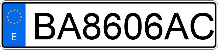 Numer rejestracyjny BA8606AC posiada OPEL TIGRA