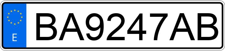 Numer rejestracyjny BA9247AB posiada BMW SERIE 5