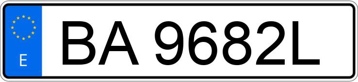 Numer rejestracyjny BA9682L posiada SANTANA 2.5