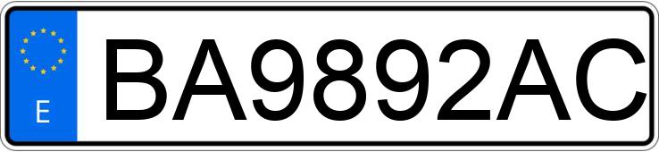 Numer rejestracyjny BA9892AC posiada BMW SERIE 3
