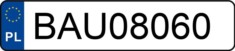Numer rejestracyjny BAU 08060 posiada AUDI A6 - BAU08060