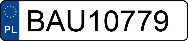 Numer rejestracyjny BAU 10779 posiada VOLKSWAGEN PASSAT - BAU10779