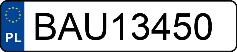 Numer rejestracyjny BAU 13450 posiada FIAT PUNTO - BAU13450