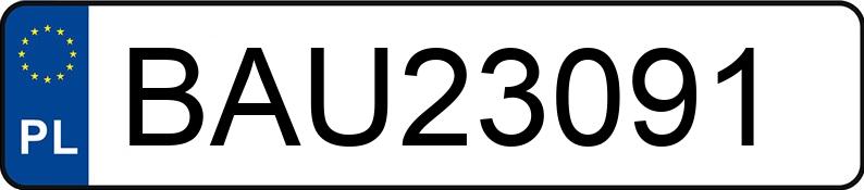 Numer rejestracyjny BAU 23091 posiada BMW 318i Kat. MR`01 E3 E46 318i Kat. MR`01 E3 E46 - BAU23091