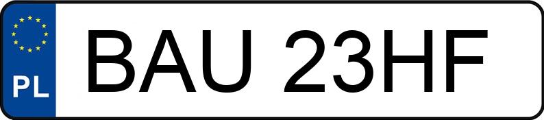 Numer rejestracyjny BAU 23HF posiada PEUGEOT 407 2.0 HDI - BAU23HF