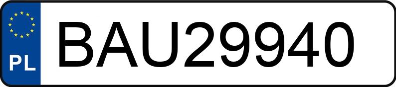 Numer rejestracyjny BAU 29940 posiada SUBARU FORESTER - BAU29940 Numer rejestracyjny BAU 29940 posiada SUBARU FORESTER - BAU29940