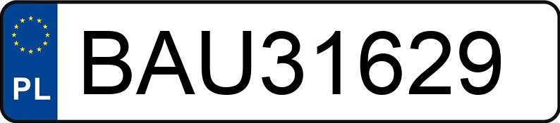 Numer rejestracyjny BAU 31629 posiada BMW 535 - BAU31629