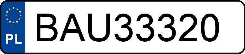 Numer rejestracyjny BAU 33320 posiada BMW 330D - BAU33320