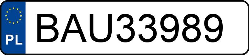 Numer rejestracyjny BAU 33989 posiada BMW 123D - BAU33989