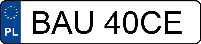Il numero di registrazione BAU 40CE ha BMW 528i Kat. MR`95 E39 528i Kat. MR`95 E39 - BAU40CE