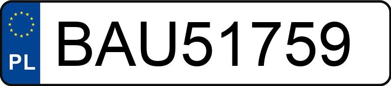 Numer rejestracyjny BAU 51759 posiada TOYOTA C-HR - BAU51759