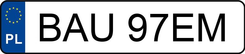 Registreringsnummeret BAU 97EM har VOLKSWAGEN Golf III 1.6i Kat. MR`91 GL - BAU97EM