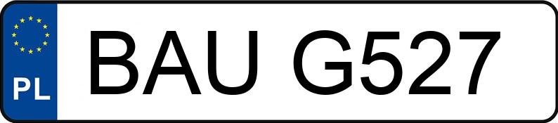 Numer rejestracyjny BAU G527 posiada TOYOTA Camry MR`97 - BAUG527