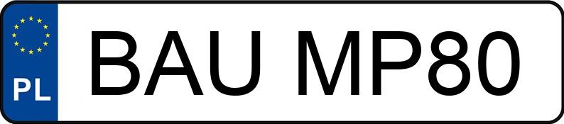 Numer rejestracyjny BAU MP80 posiada HONDA Sportowe do 600 ccm CBR 125 - BAUMP80