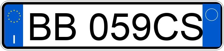 Numer rejestracyjny BB059CS posiada FIAT Punto 1a serie