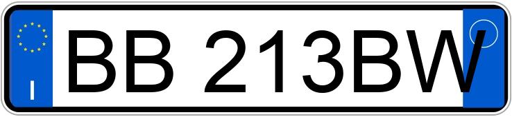 Numer rejestracyjny BB213BW posiada VOLKSWAGEN Golf 3a serie