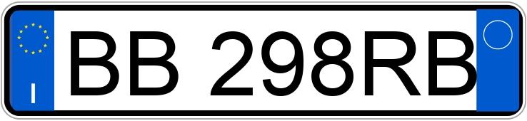 Numer rejestracyjny BB298RB posiada FORD Ka 1a serie