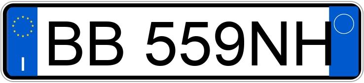 Numer rejestracyjny BB559NH posiada FIAT Panda 1a serie