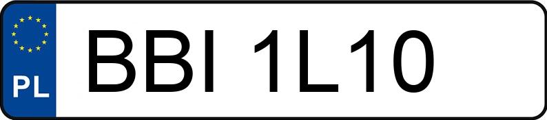 Numer rejestracyjny BBI 1L10 posiada KIA PICANTO - BBI1L10