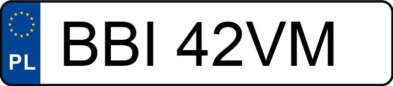 Numer rejestracyjny BBI 42VM posiada CITROEN XSARA PICASSO - BBI42VM