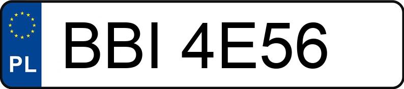 Numer rejestracyjny BBI 4E56 posiada VOLKSWAGEN Passat B5 1.8 MR`96 E2 Comfortline 4MOTION - BBI4E56