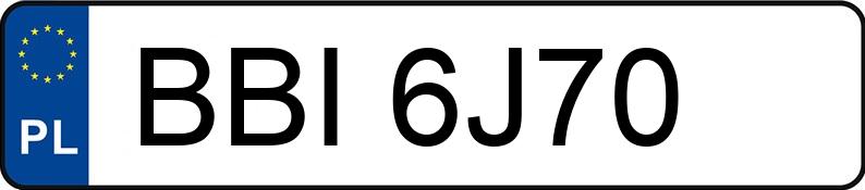 Numer rejestracyjny BBI 6J70 posiada BMW 330I - BBI6J70