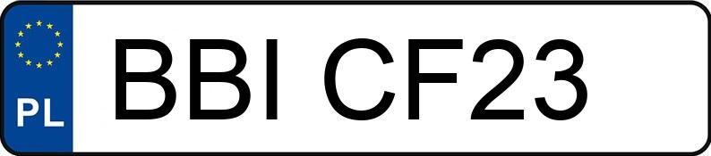 Numer rejestracyjny BBI CF23 posiada OPEL ASTRA - BBICF23