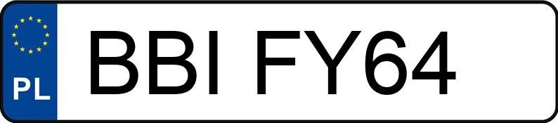 Numer rejestracyjny BBI FY64 posiada PEUGEOT 307 - BBIFY64 Numer rejestracyjny BBI FY64 posiada PEUGEOT 307 - BBIFY64