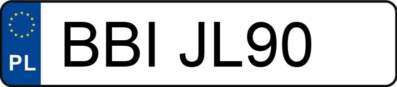 Numer rejestracyjny BBI JL90 posiada AUDI A3 - BBIJL90