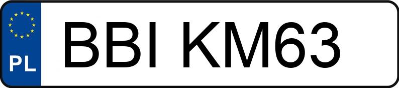 Numer rejestracyjny BBI KM63 posiada VOLVO V70 - BBIKM63
