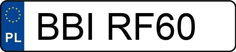 Numer rejestracyjny BBI RF60 posiada AUDI A5 Coupe 2.0 TFSI MR`12 E5 B8 A5 Coupe 2.0 TFSI MR`12 E5 B8 - BBIRF60