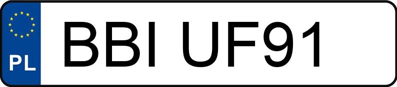 Numer rejestracyjny BBI UF91 posiada POLARIS SPORTSMAN 570 (EPS) TP05 - BBIUF91