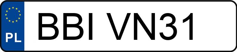 Numer rejestracyjny BBI VN31 posiada BMW 318 - BBIVN31