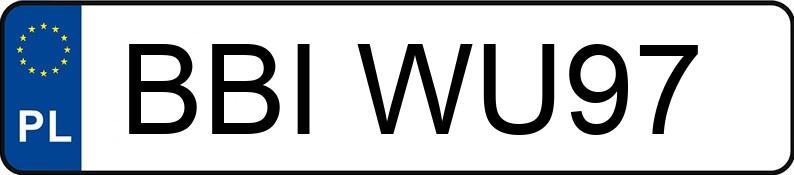 Numer rejestracyjny BBI WU97 posiada AUDI A6 - BBIWU97 Numer rejestracyjny BBI WU97 posiada AUDI A6 - BBIWU97