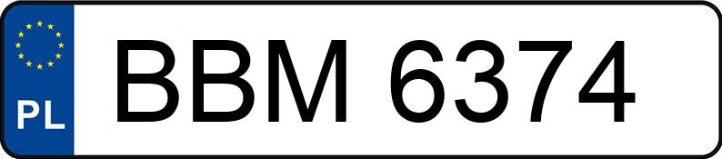 Numer rejestracyjny BBM 6374 posiada POLSKI FIAT 125P - BBM6374