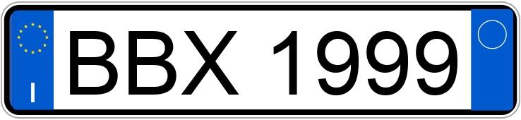 Numer rejestracyjny BBX1999 posiada BMW 