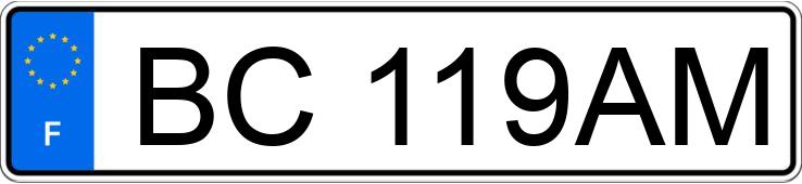Numer rejestracyjny BC119AM posiada FIAT GRANDE PUNTO