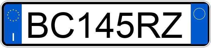 Numer rejestracyjny BC145RZ posiada RENAULT Laguna 1a serie