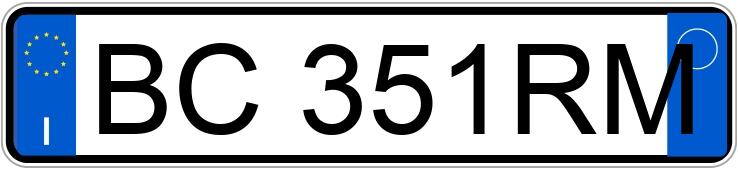 Numer rejestracyjny BC351RM posiada MITSUBISHI Carisma