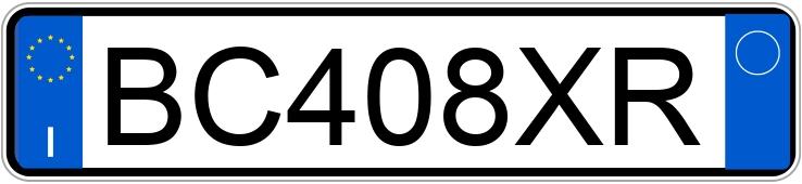 Numer rejestracyjny BC408XR posiada FIAT Panda 1a serie