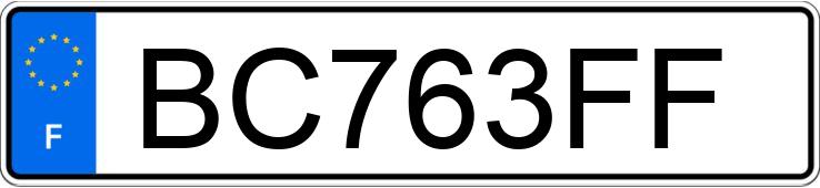 Numer rejestracyjny BC763FF posiada PEUGEOT 206