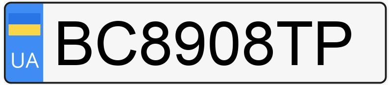 Il numero di registrazione BC8908TP ha Audi 