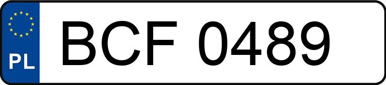 Numer rejestracyjny BCF 0489 posiada FIAT 126P 650 FL - BCF0489