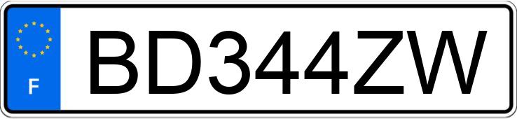 Numer rejestracyjny BD344ZW posiada VOLKSWAGEN GOLF IV