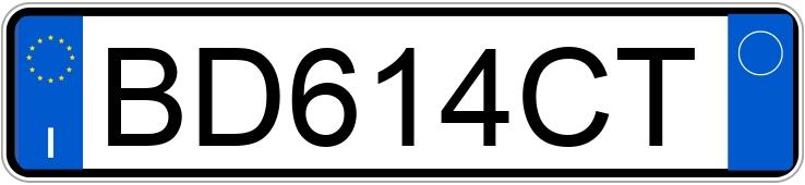 Numer rejestracyjny BD614CT posiada AUDI TT 1a serie