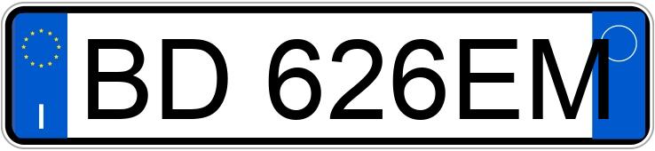 Numer rejestracyjny BD626EM posiada LANCIA Y Numer rejestracyjny BD626EM posiada LANCIA Y