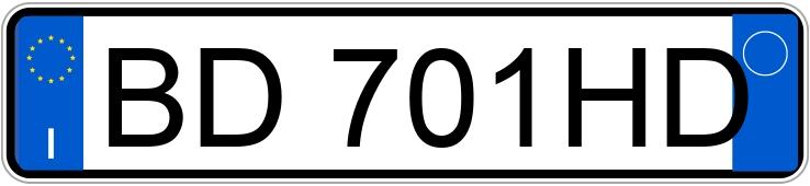 Numer rejestracyjny BD701HD posiada VOLKSWAGEN Golf 4a serie