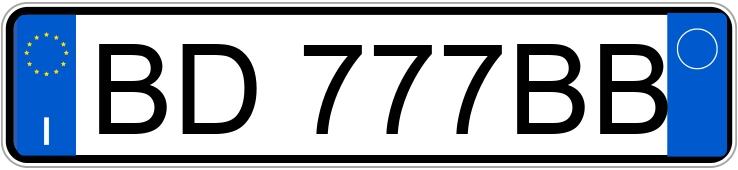 Numer rejestracyjny BD777BB posiada NISSAN Micra 2a serie