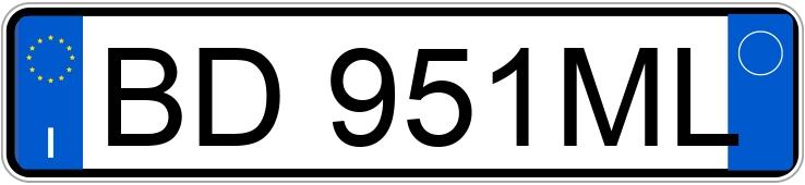 Numer rejestracyjny BD951ML posiada FORD Fiesta 4a serie Numer rejestracyjny BD951ML posiada FORD Fiesta 4a serie