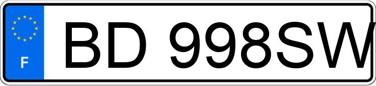 Numer rejestracyjny BD998SW posiada DACIA DUSTER